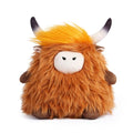 Highland Cows Stuffed Animal Scottish Highland Cows Plush Toy Cute Farm Plushie Christmas Birthday Present for Adults Boys Girls (Brown, 11 in)