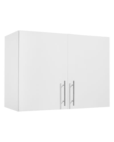 VEVOR 2-Tier Wall Mounted Laundry Cabinet with 2 Doors, White V508463