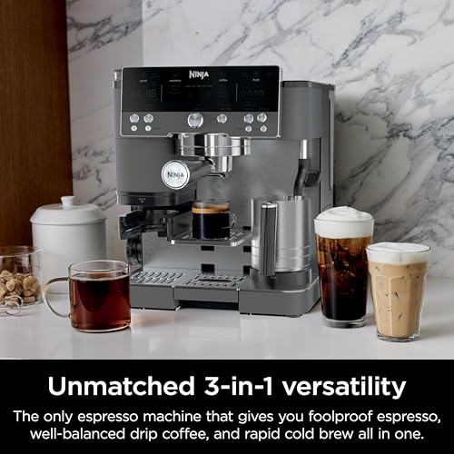 Ninja Luxe Café Premier Series Espresso Machine and Drip Coffee Maker, Stainless Steel P86793