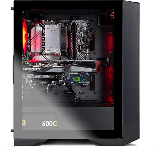 Skytech Gaming Nebula Gaming PC Desktop, AMD Ryzen 5 3600, GTX 1650, 16GB RAM, 500GB SSD, Black N7819