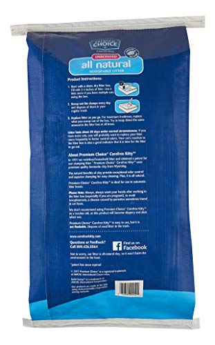 Carefree Kitty Unscented All-Natural Clumping Cat Litter, 25lb Bag J246446