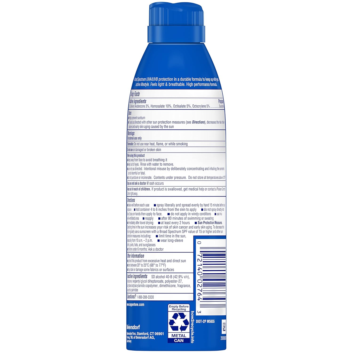 Coppertone Sport Sunscreen Pack SPF 50 Spray & SPF 40 Stick A3263