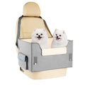Dog Car Seat for Small Dogs, Elevated Dog Booster Seat Pet Travel Carrier Bed for Car with Adjustable Straps Pet Car Booster Seat for Small Dogs Cats