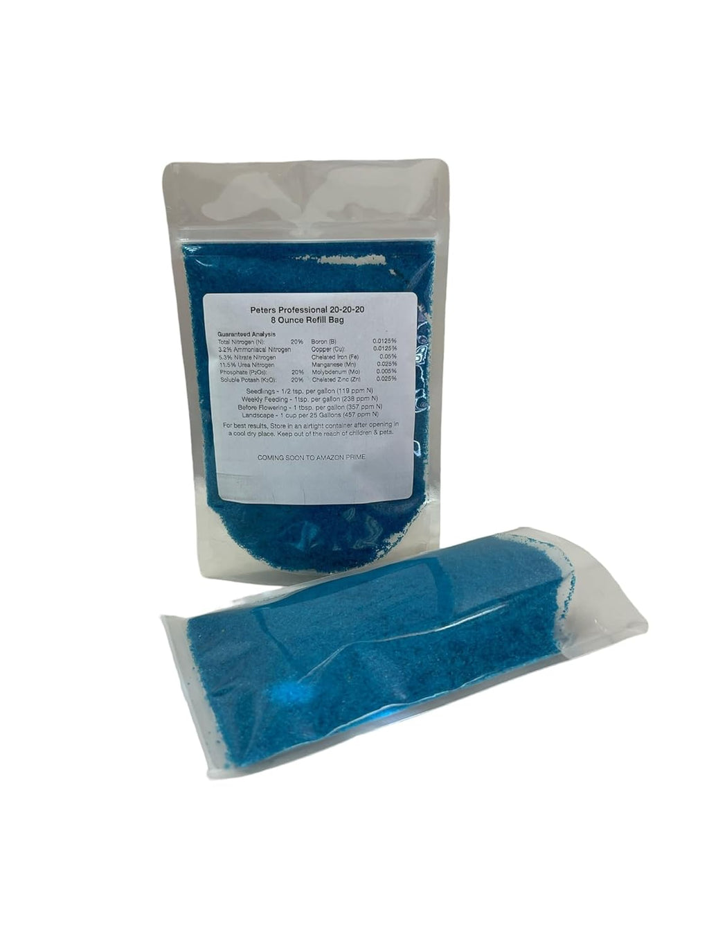 Peter’s 20-20-20. 1/2 Pound. General Purpose Water Soluble Fertilizer with Micro Nutrients.