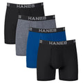 Hanes Mens Tagless Boxer Briefs, Total Support Pouch, Comfort Flex Fit