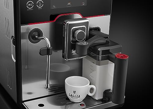 Gaggia Accademia Luxury Italian Fully Automatic Espresso Machine, Brushed Stainless G741