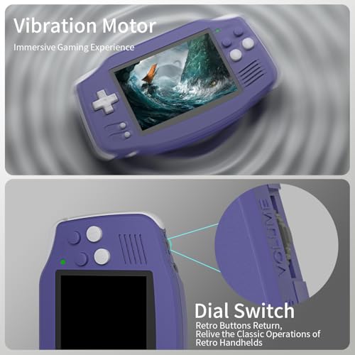 RG34XX Retro Handheld Game Console 3.4" IPS Screen 32G Linux 64-bit System with Protecting Bag (Indigo) H435680