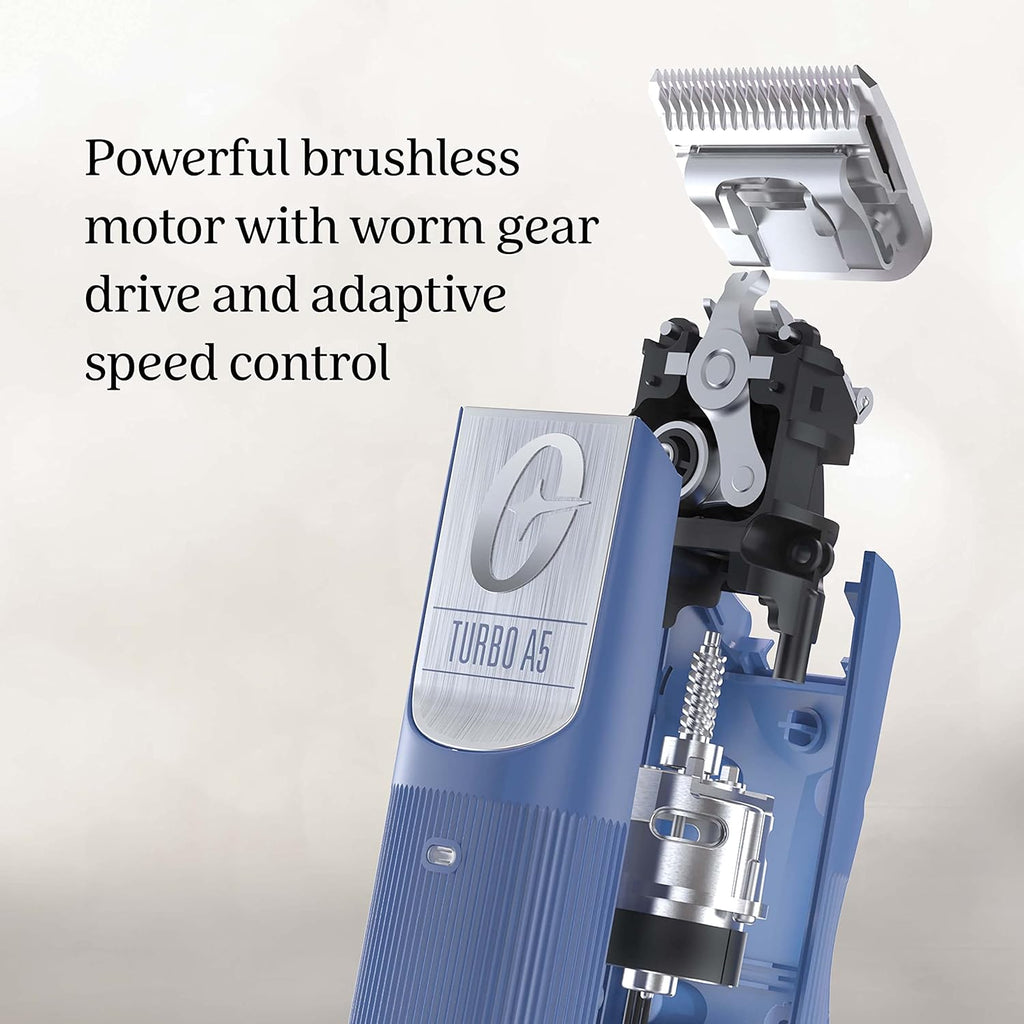 Oster Professional Cordless Turbo A5 Animal Clipper for Dogs, Blue O906