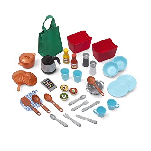 Step2 Great Gourmet Kids Kitchen Play Set with Lights and Sounds, 33 Pieces, Ages 3+ F2644