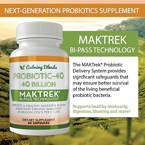 CALMING BLENDS Diverticulitis Tea and Probiotic 40 Billion CFU, 60 Capsules K207120
