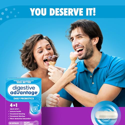 Digestive Advantage Probiotics for Women & Men, 80ct Capsules U2525