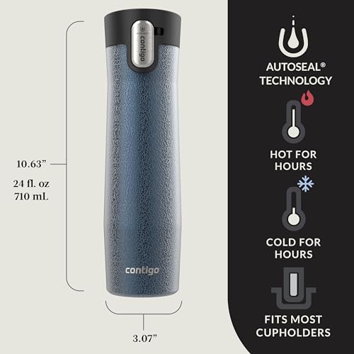 Contigo AUTOSEAL West Loop Vacuum-Insulated Stainless Steel Travel Mug 20 oz U753927