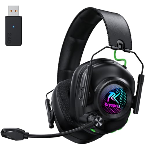 Wireless Gaming Headset with Noise Canceling Mic for PC, PS5, PS4, Switch, Mac B84241