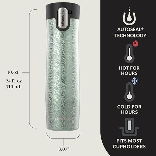 Contigo AUTOSEAL West Loop Vacuum-Insulated Stainless Steel Travel Mug 20 oz U753927
