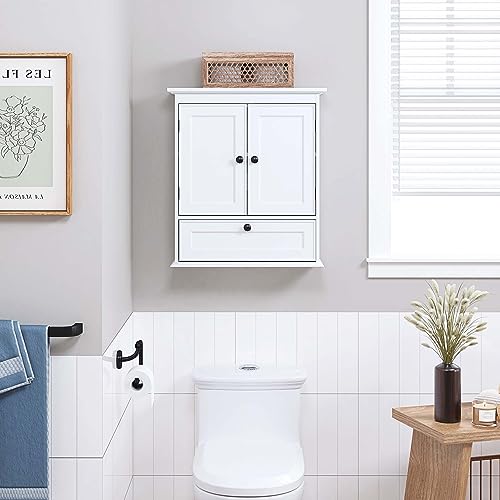 Spirich Small Wall Mounted Bathroom Cabinet, White E7850
