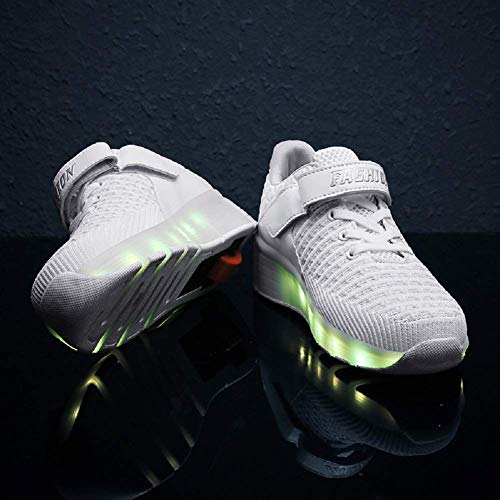 Ufatansy Roller Skate Shoes LED Light Up with Wheels USB Rechargeable for Kids C694363