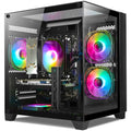 LXZ Gaming PC Desktop Ryzen 5 5500 RTX 3050 16GB 1TB SSD White Q680