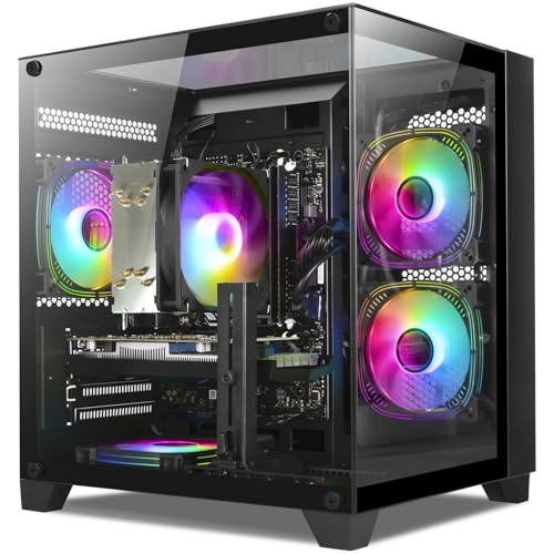 LXZ Gaming PC Desktop Ryzen 5 5500 RTX 3050 16GB 1TB SSD White Q680