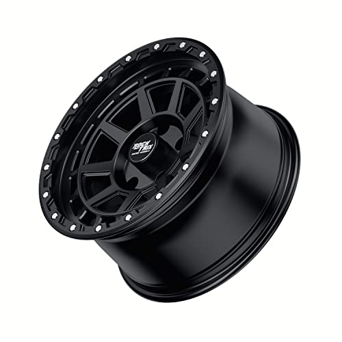 RockTrix RT114 18x9 5x5 Black Wheel for Jeep Wrangler JK JL Gladiator JT E5580