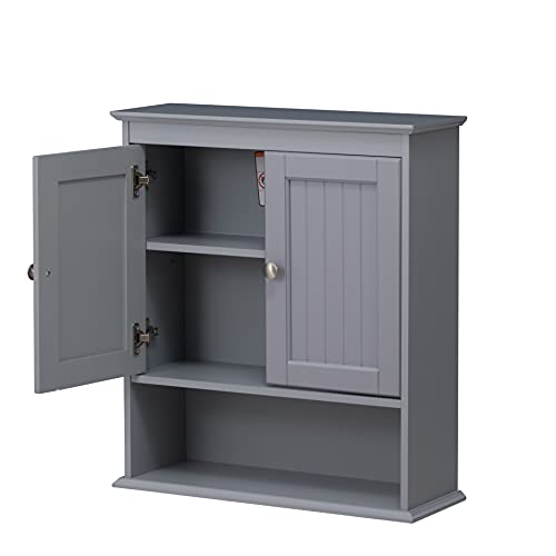 Spirich Bathroom Wall Cabinet with Doors, White A10165