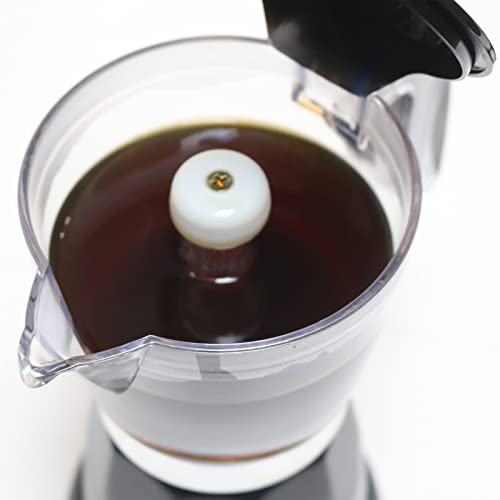 Cuban Coffee Maker 6-Cup Electric Espresso Moka Pot with Detachable Base N992