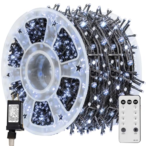 TW SHINE Halloween Lights 328FT Outdoor String Lights with Remote, Purple & Orange F53527