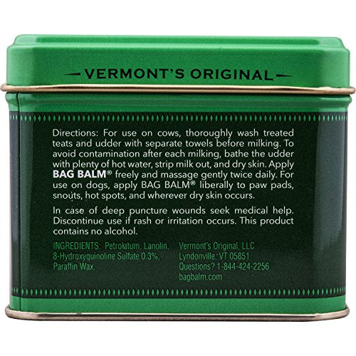 Bag Balm for Dry Chapped Skin 8 Ounce Tin R148