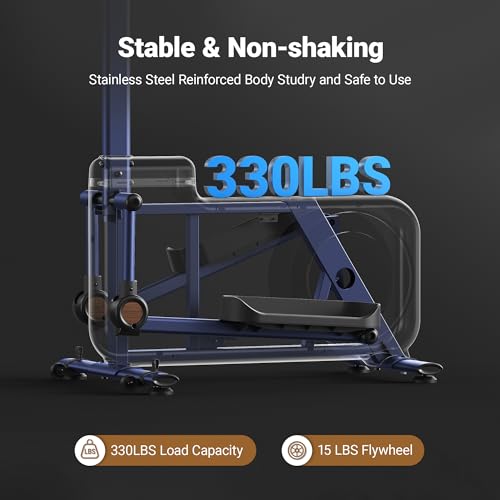 MERACH Elliptical Machine for Home, Compact Magnetic Trainer with App F637003