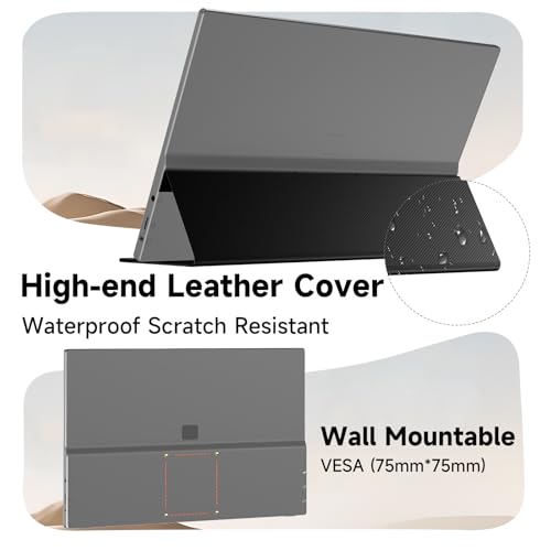 Portable Monitor 15.6 Inch 1080P IPS HDR USB HDMI for Laptop PC Mac G166