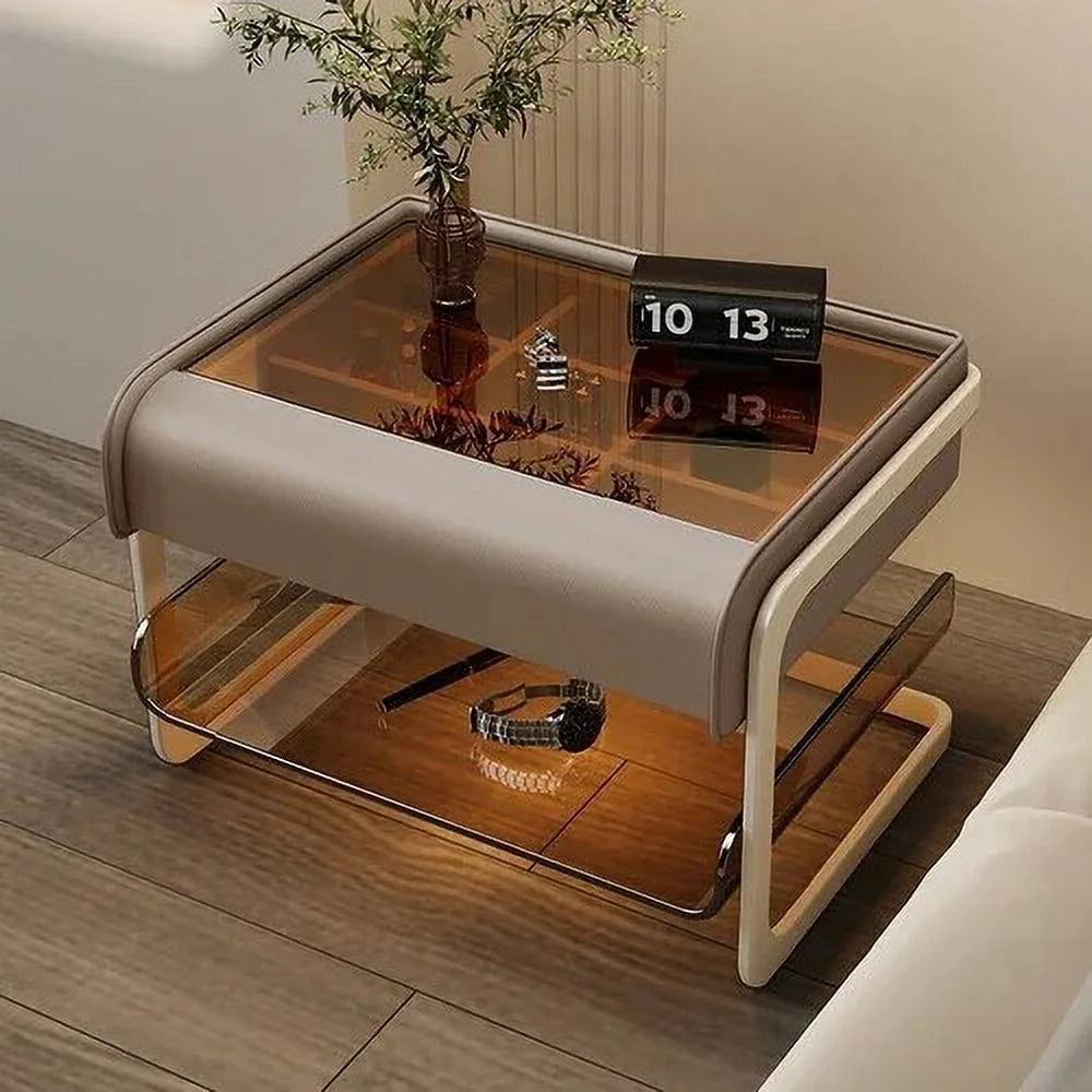 Acrylic Wireless Charging Bedside Table WKNS Q181556