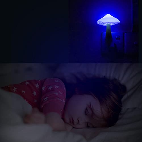AUSAYE 5Pack Sensor LED Night Light Plug in Mushroom Lamp for Bedroom G797882