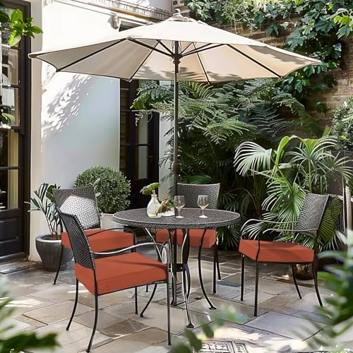 Favoyard Patio Chair Cushions 19 x 19 x 3 Inch Waterproof Outdoor Set of 2, Beige Q67095
