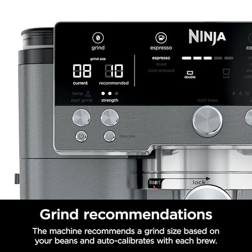 Ninja Luxe Café Premier Series Espresso Machine and Drip Coffee Maker, Stainless Steel P86793