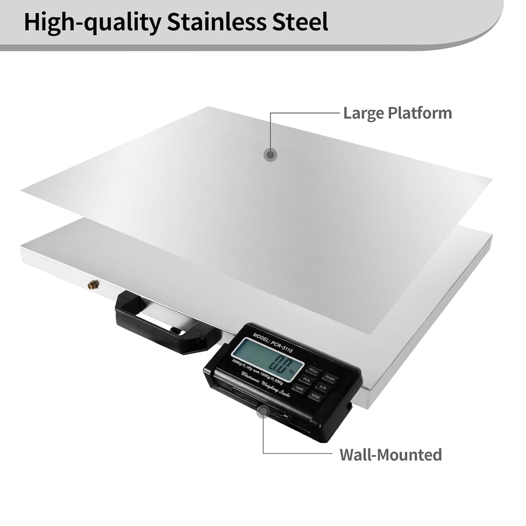 Digital Livestock Scale 660Lbs Stainless Steel Platform Veterinary Scale S3102
