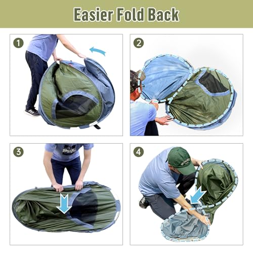 Night Cat Pop-up Camping Tent 1 Person Waterproof Instant Setup T7337
