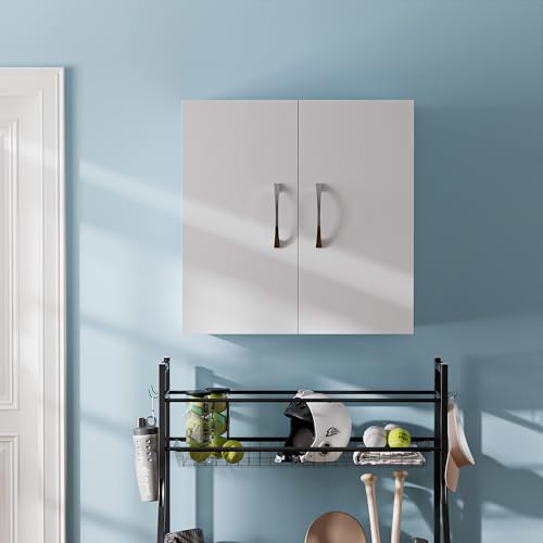 23″ Wall Cabinet with Adjustable Shelf, 2-Door, White U917