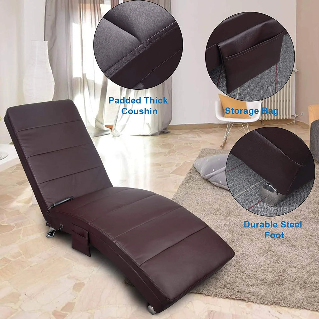 Massage Recliner Chair with Heating - PU Leather Ergonomic, Brown G772053