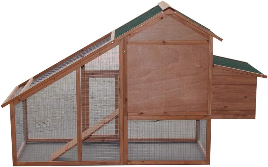 Outdoor Wooden Chicken Coop with Run and Nesting Box L868