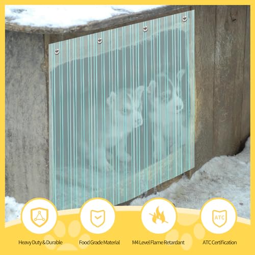 Dog Door Replacement Flaps Plastic Vinyl Strip for DIY Dog or Cat Door V3460
