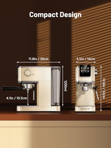 20Bar Espresso Machine with Milk Frother & Touch Screen Y43703