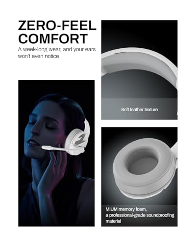 acer Wireless Gaming Headset for PS5, PC, Switch, Bluetooth 5.3, Noise Canceling Mic, Black X39806