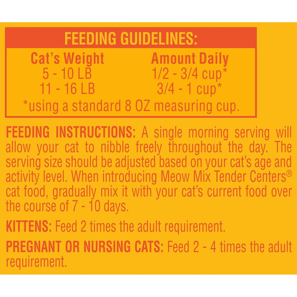 Meow Mix Tender Centers Dry Cat Food, Salmon & Chicken, 3 lb M187
