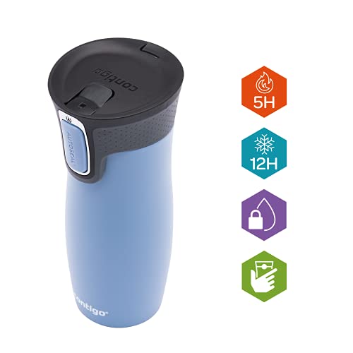 Contigo West Loop Autoseal Travel Mug, Stainless Steel, Leakproof W76171