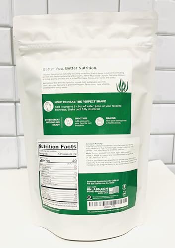 Organic Spirulina Powder 1kg USDA Certified Vegan Superfood C703