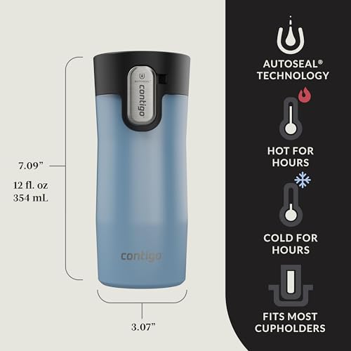 Contigo AUTOSEAL West Loop Vacuum-Insulated Stainless Steel Travel Mug 20 oz U753927