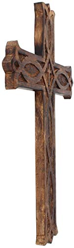 IBLAY Wooden Catholic Crucifix Cross Wall Hanging 18 x 12 Inches F785