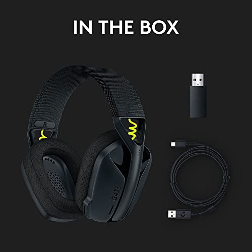 Logitech G435 LIGHTSPEED Wireless Bluetooth Gaming Headset - Black V87365