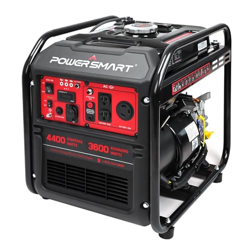 PowerSmart 4400-Watt Portable Inverter Generator, RV Ready, Gas Powered A987