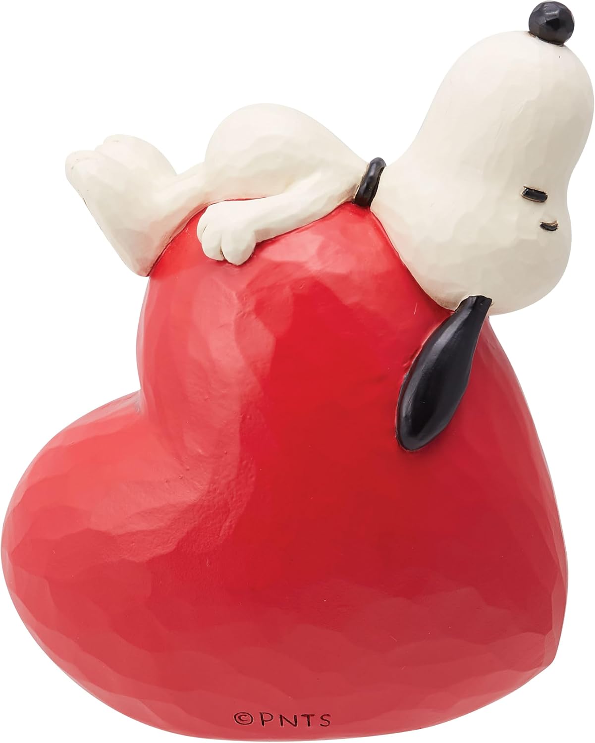 Enesco Peanuts by Jim Shore Snoopy Laying on Heart Figurine I28696