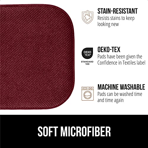 GORILLA GRIP Slip Resistant Chair Cushions, Memory Foam, Set of 2, Beige W525